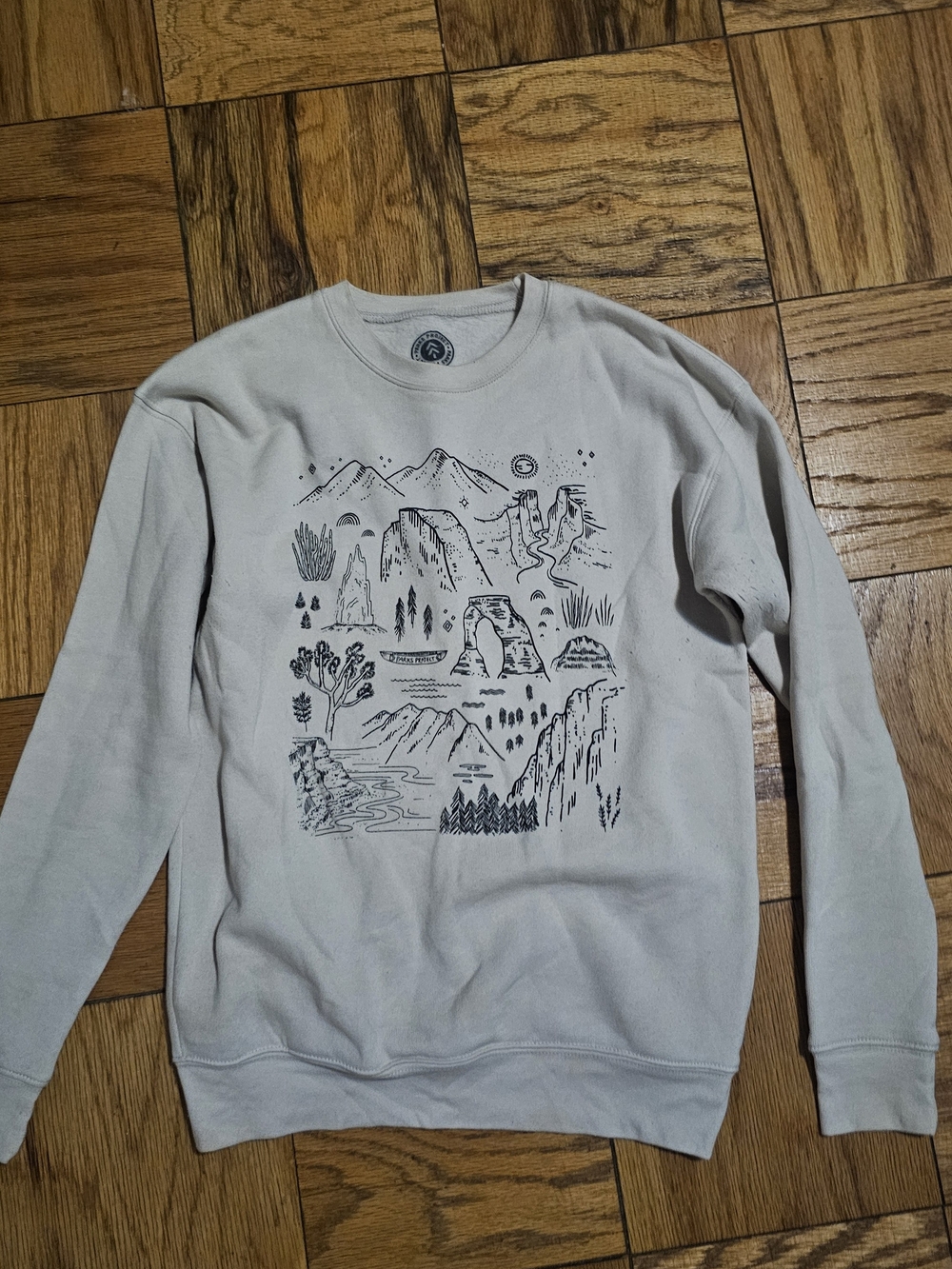 Parks Project National Park Cream Crewneck Sweatshirt - X small
